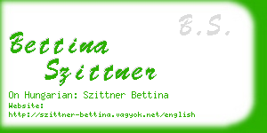 bettina szittner business card